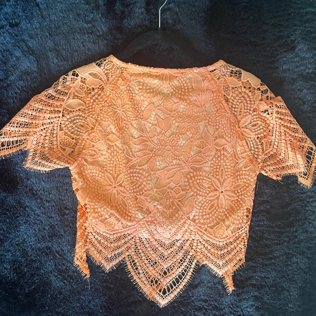 For Love And Lemons - Orange Lace Top